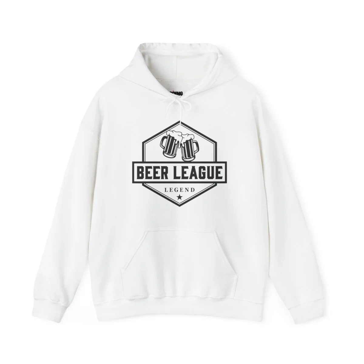 Funny Hockey Hoodie - Beer League Legend Unisex Hockey Hoodie - Image 4