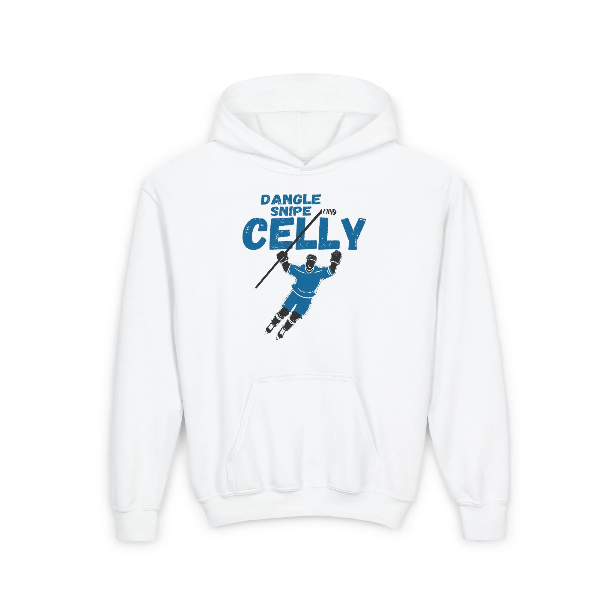 Funny Kids Hockey Hoodie - Dangle Snipe Celly Kids Hockey Hoodie - Image 4