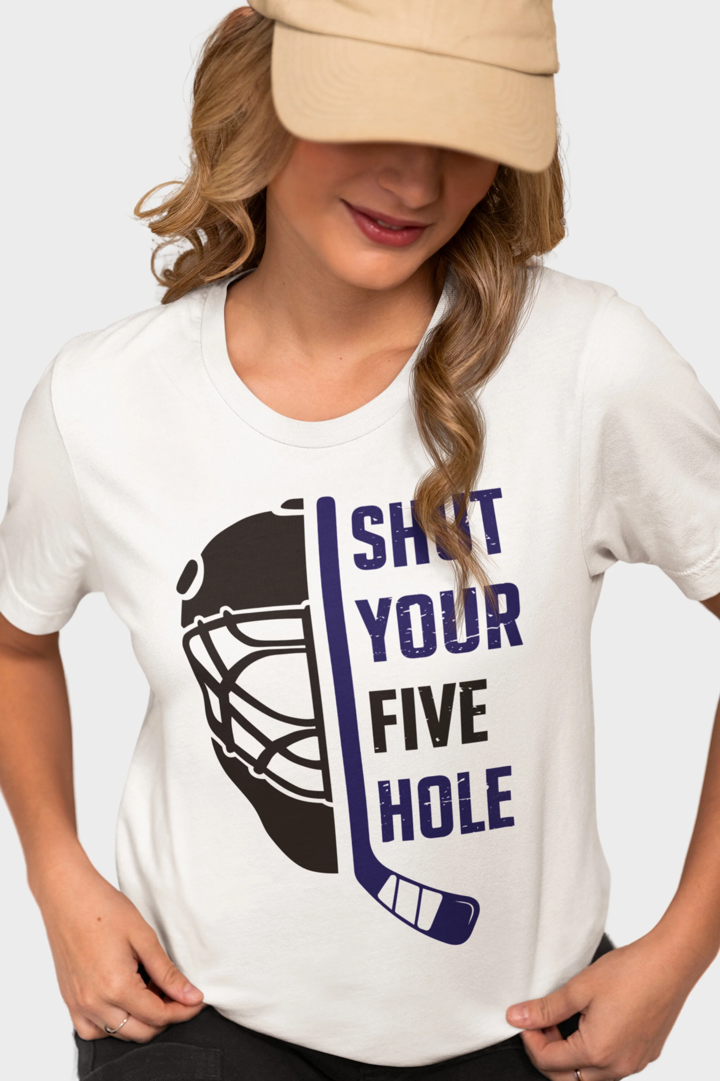 Funny Hockey T-Shirt - Shut Your Five Hole Unisex Hockey Shirt - Image 10