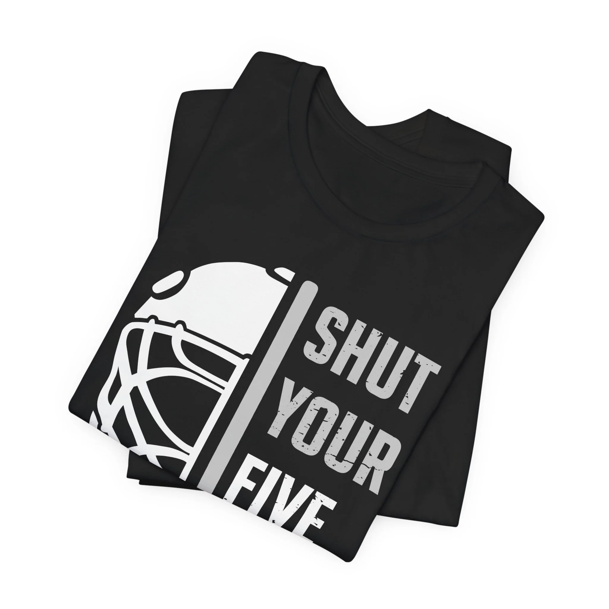 Funny Hockey T-Shirt - Shut Your Five Hole Unisex Hockey Shirt - Image 15