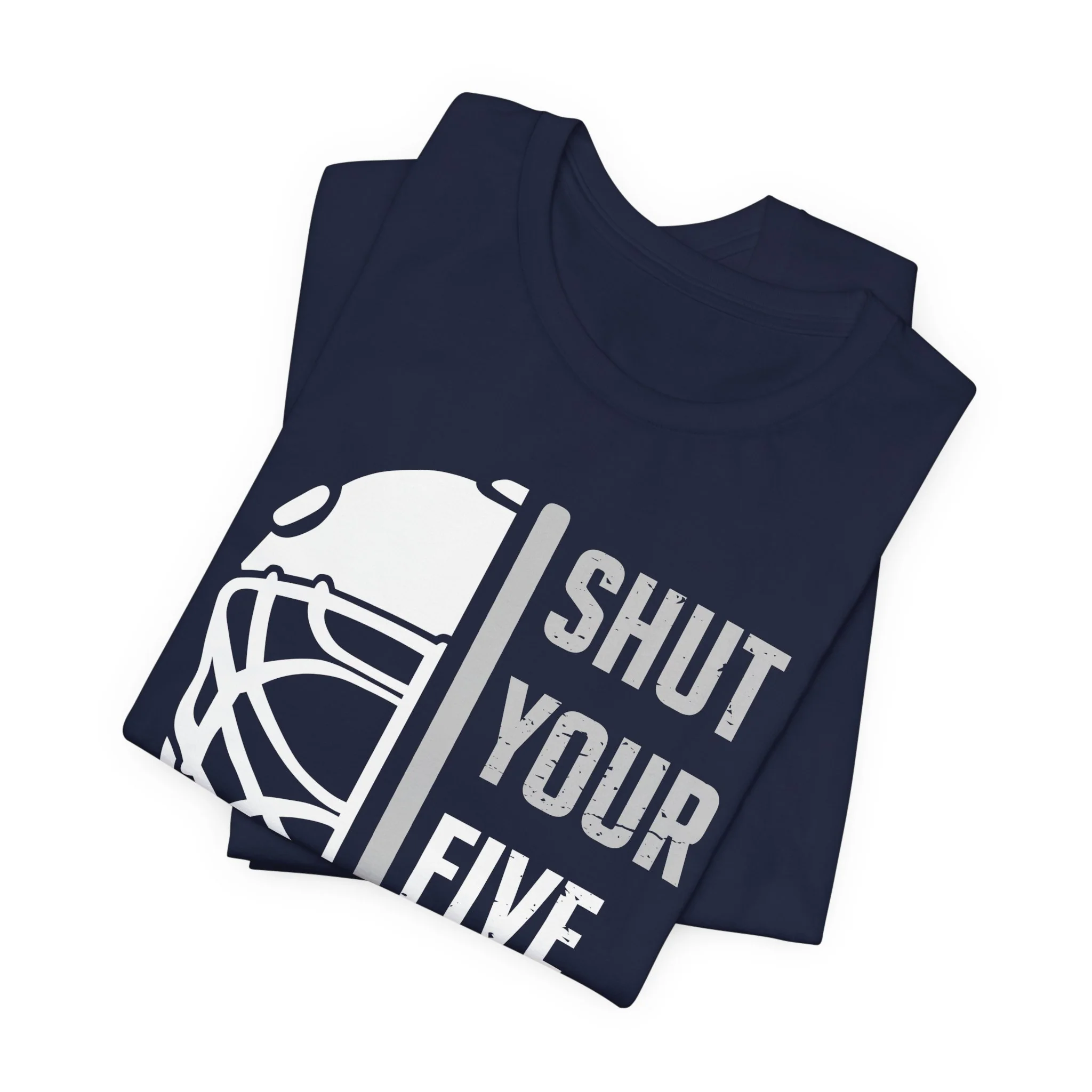 Funny Hockey T-Shirt - Shut Your Five Hole Unisex Hockey Shirt - Image 18
