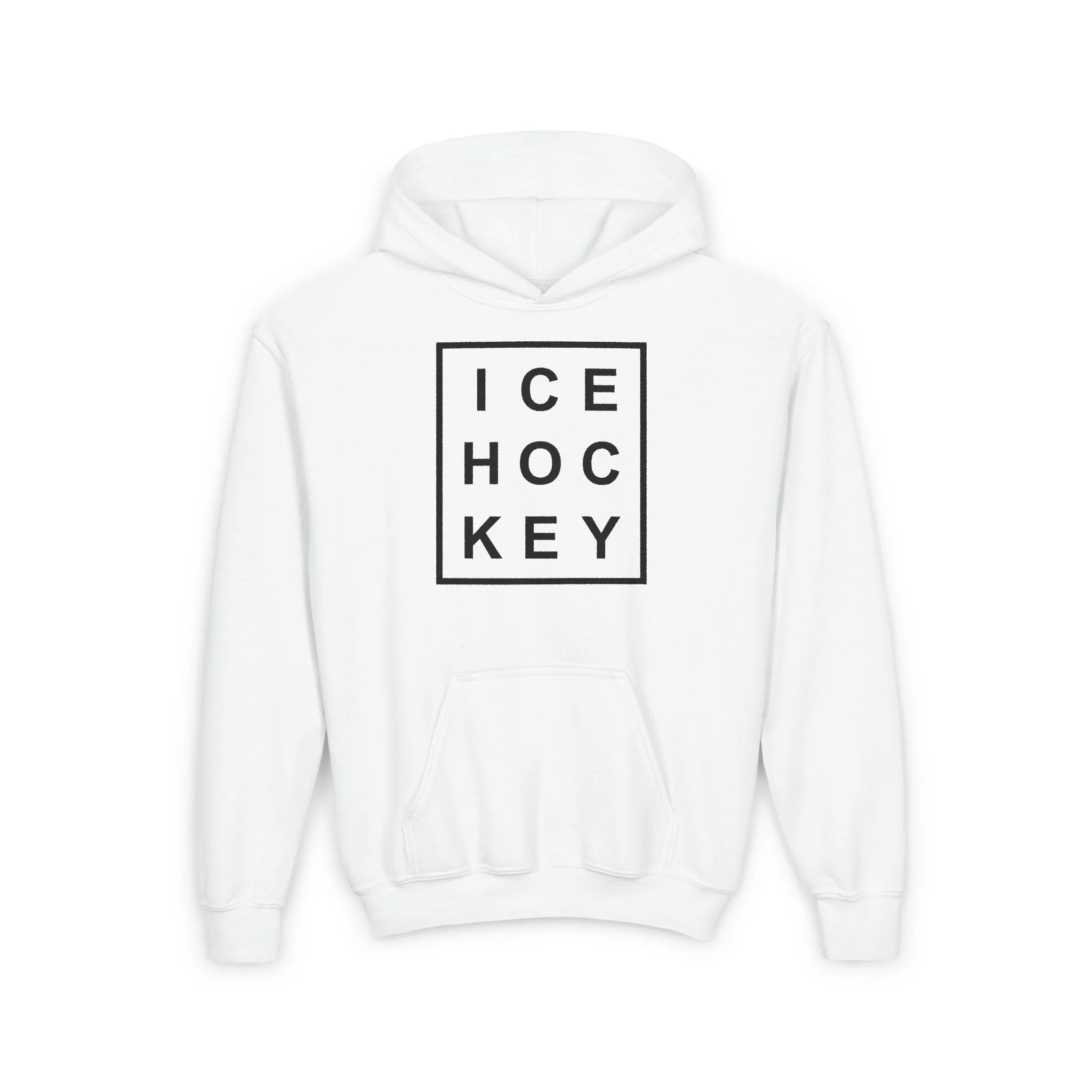 Kids Hockey Hoodie - Ice Hoc Key Matrix Kids Hockey Hoodie - Image 4
