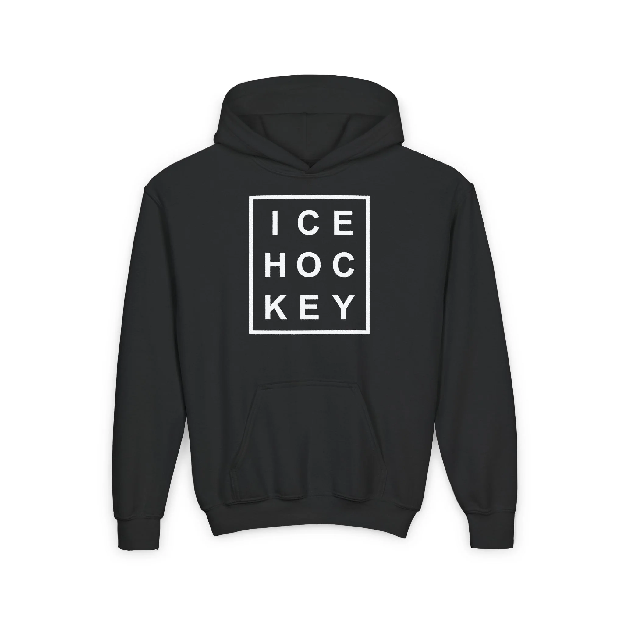 Kids Hockey Hoodie - Ice Hoc Key Matrix Kids Hockey Hoodie - Image 5