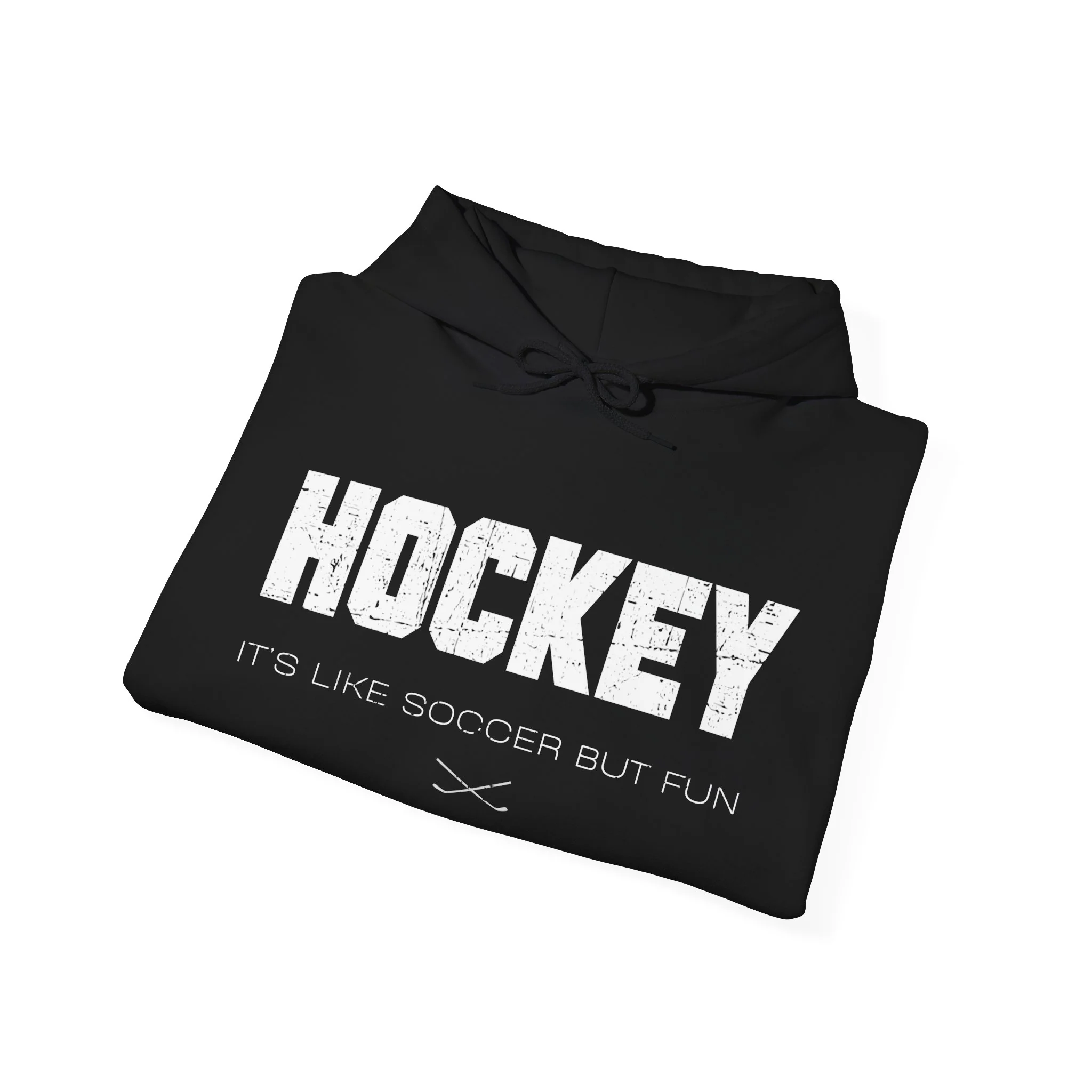 Funny Hockey Hoodie - It's Like Soccer But Fun Unisex Hockey Hoodie - Image 10