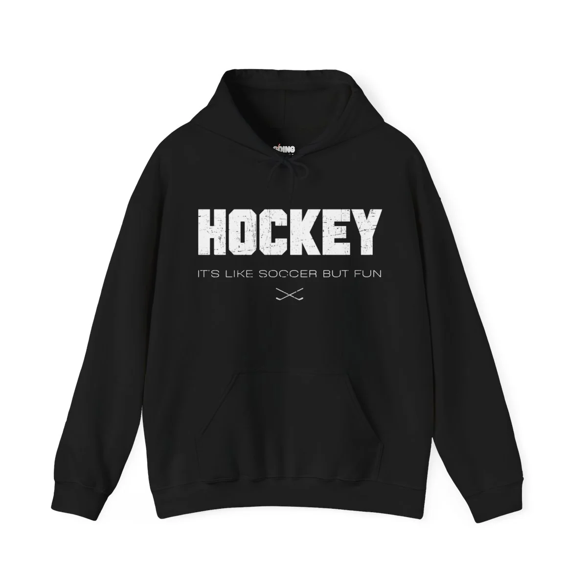 Funny Hockey Hoodie - It's Like Soccer But Fun Unisex Hockey Hoodie - Image 5