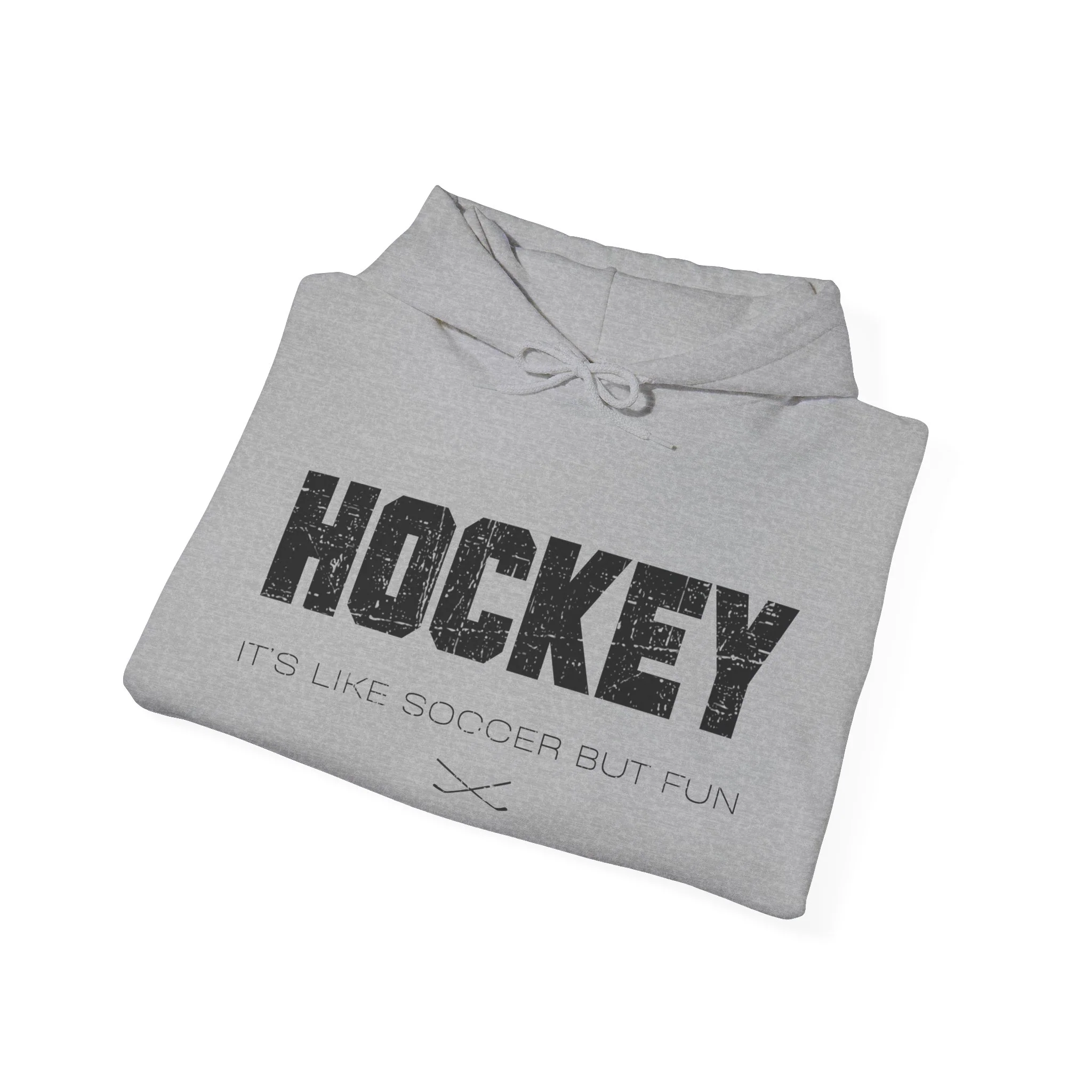 Funny Hockey Hoodie - It's Like Soccer But Fun Unisex Hockey Hoodie - Image 6