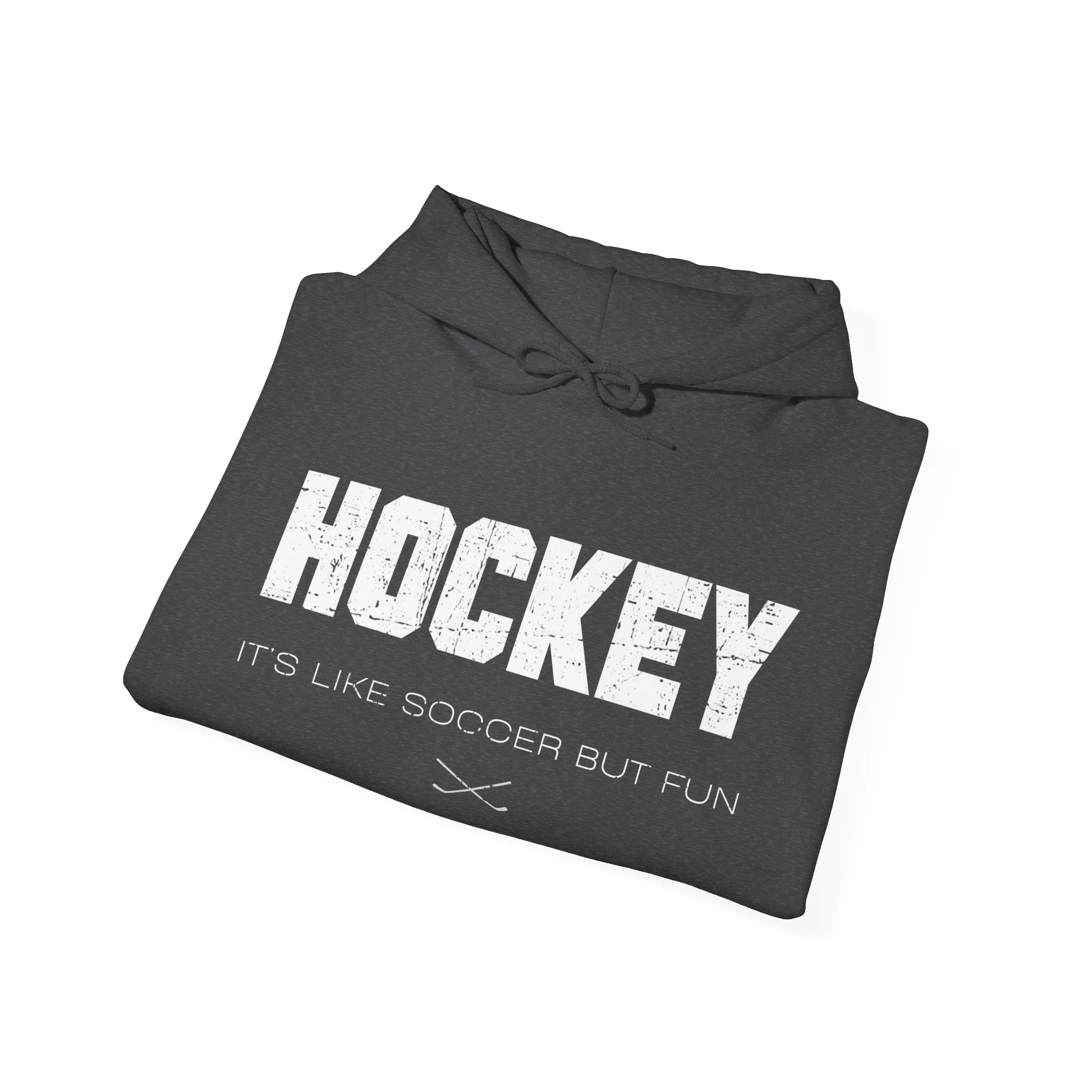 Funny Hockey Hoodie - It's Like Soccer But Fun Unisex Hockey Hoodie - Image 7