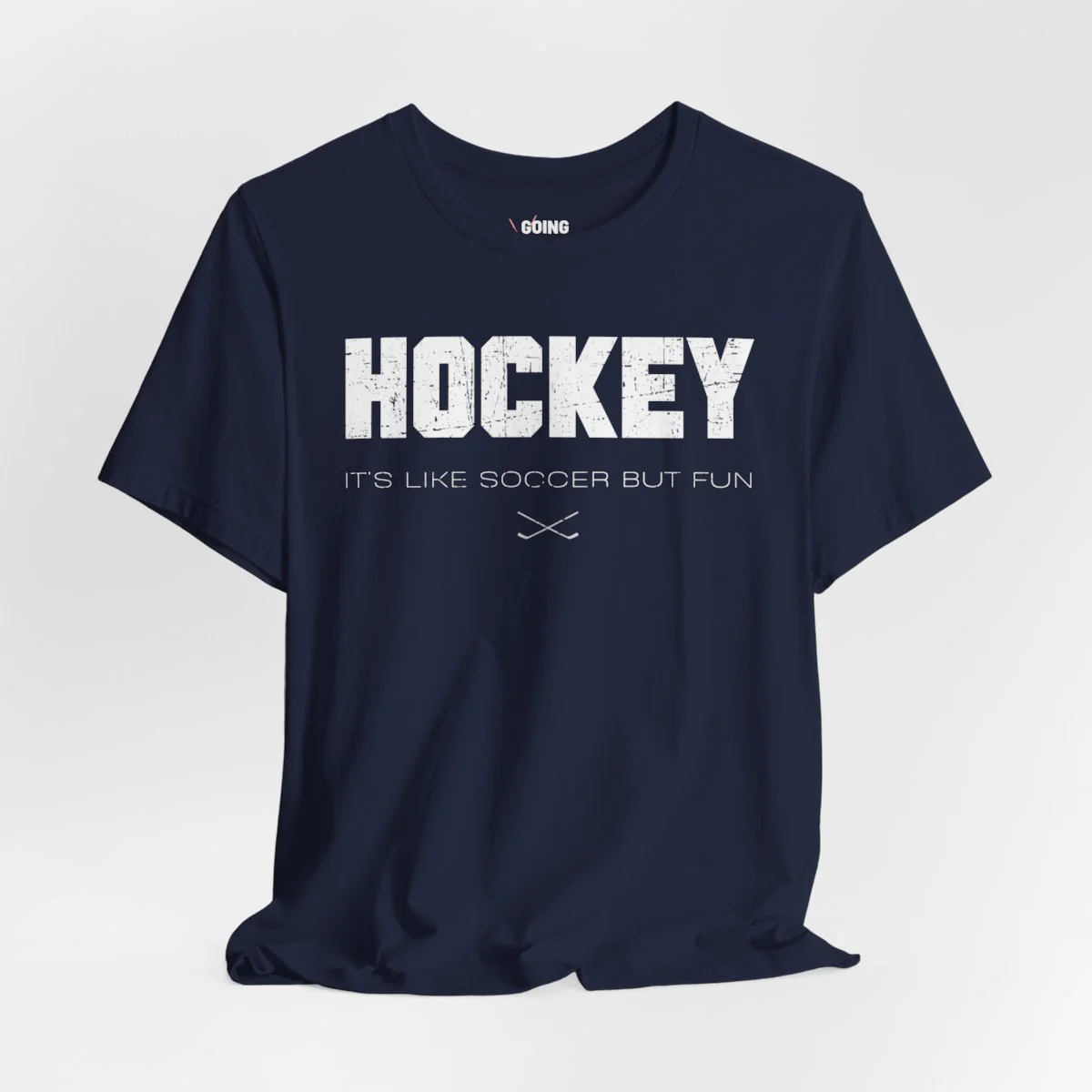 Funny Hockey T-Shirt - It's Like Soccer But Fun Unisex Hockey Shirt - Image 14