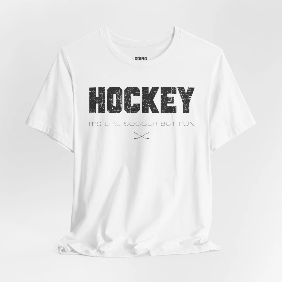 Funny Hockey T-Shirt - It's Like Soccer But Fun Unisex Hockey Shirt - Image 15