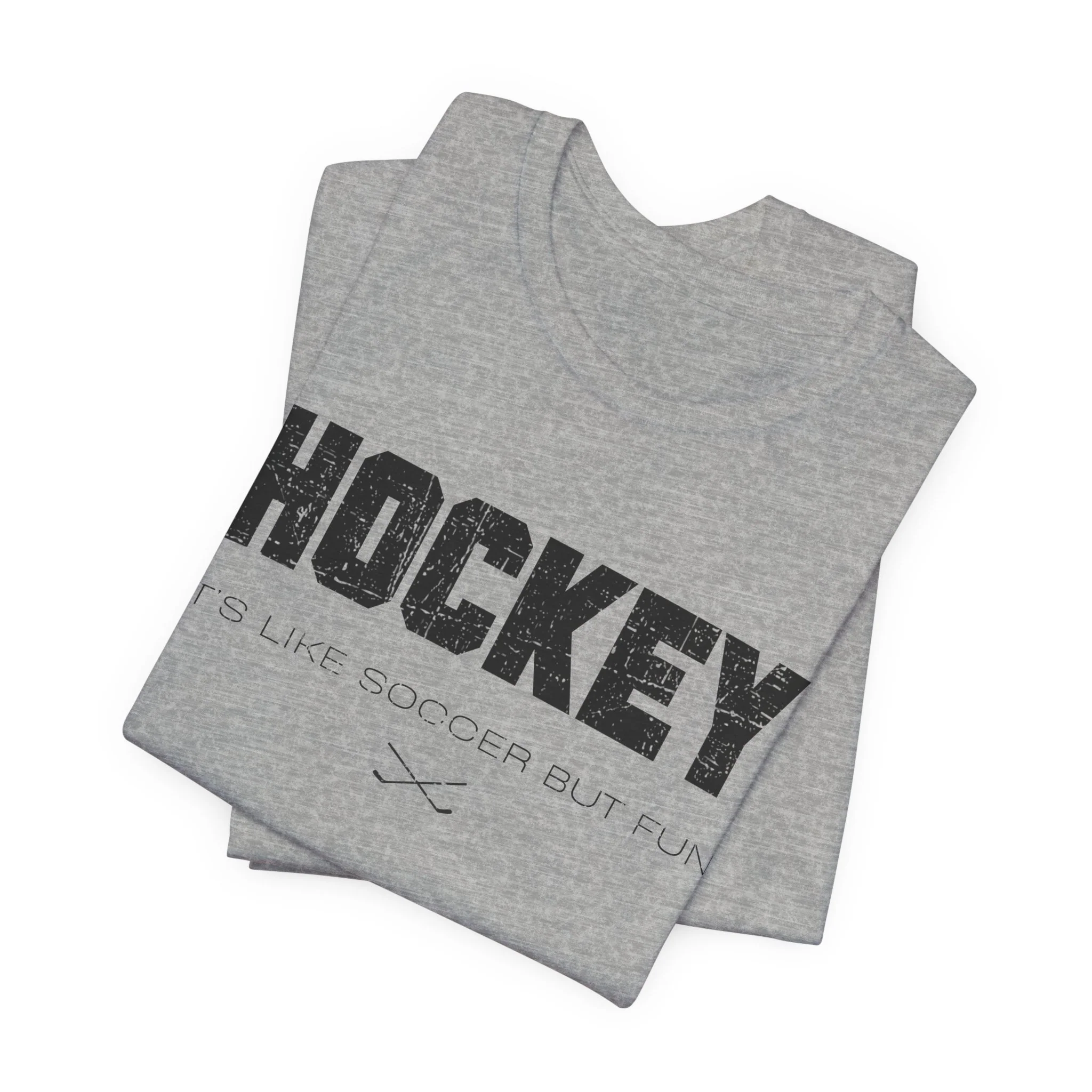 Funny Hockey T-Shirt - It's Like Soccer But Fun Unisex Hockey Shirt - Image 16