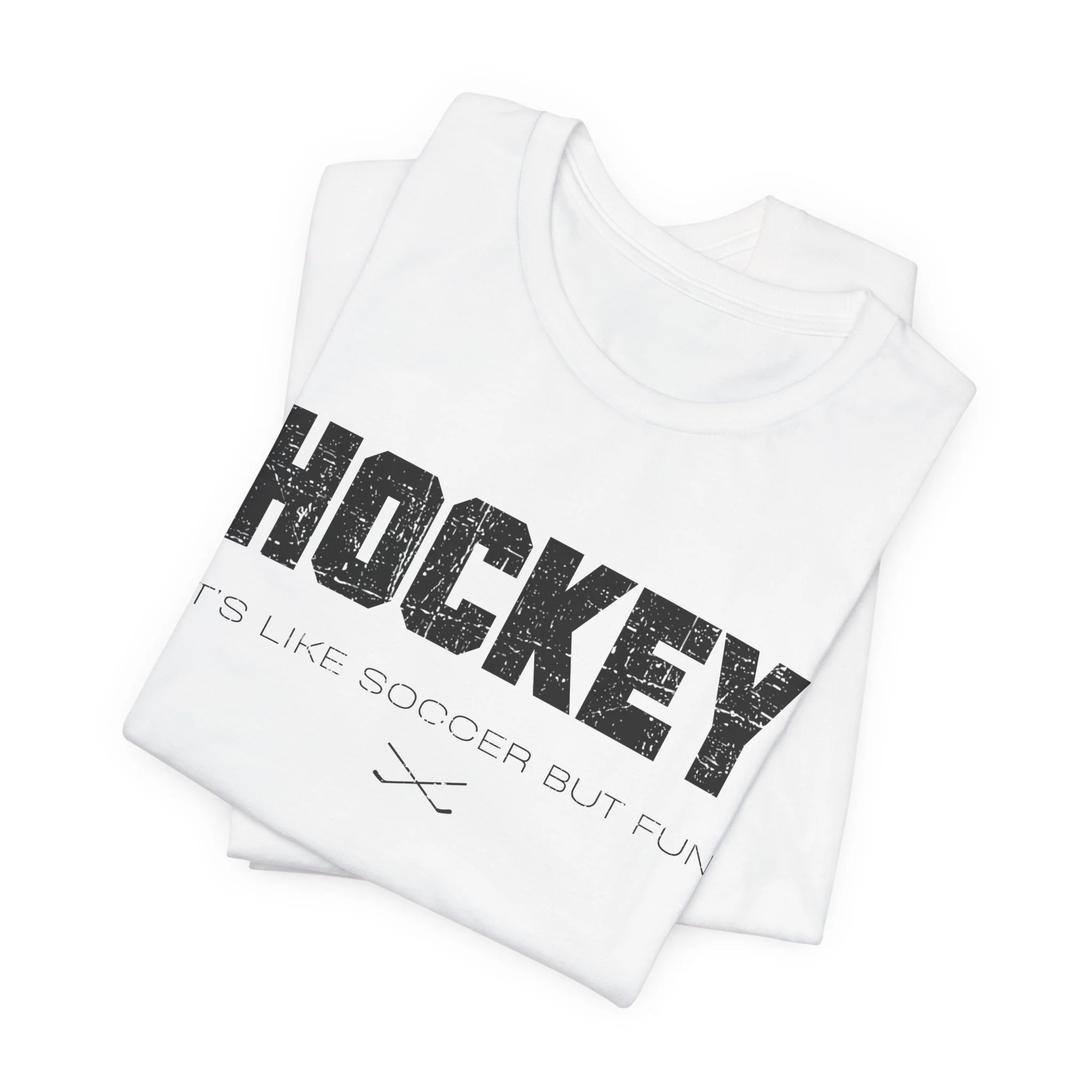 Funny Hockey T-Shirt - It's Like Soccer But Fun Unisex Hockey Shirt - Image 20