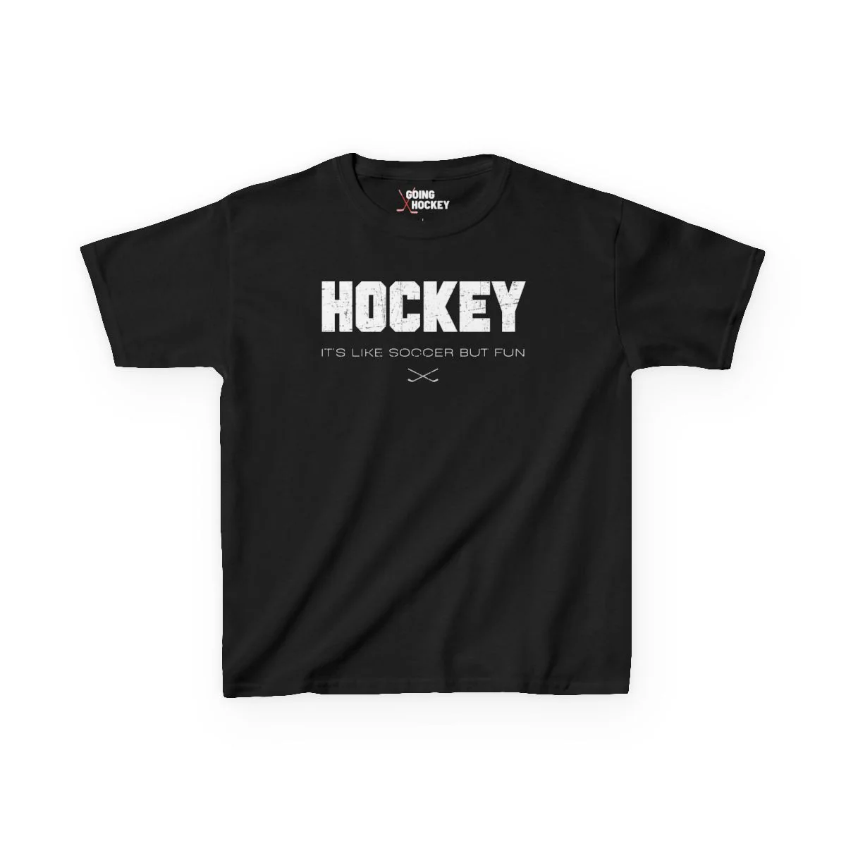 Funny Kids Hockey T-Shirt - It's Like Soccer But Fun Kids Hockey Shirt - Image 6