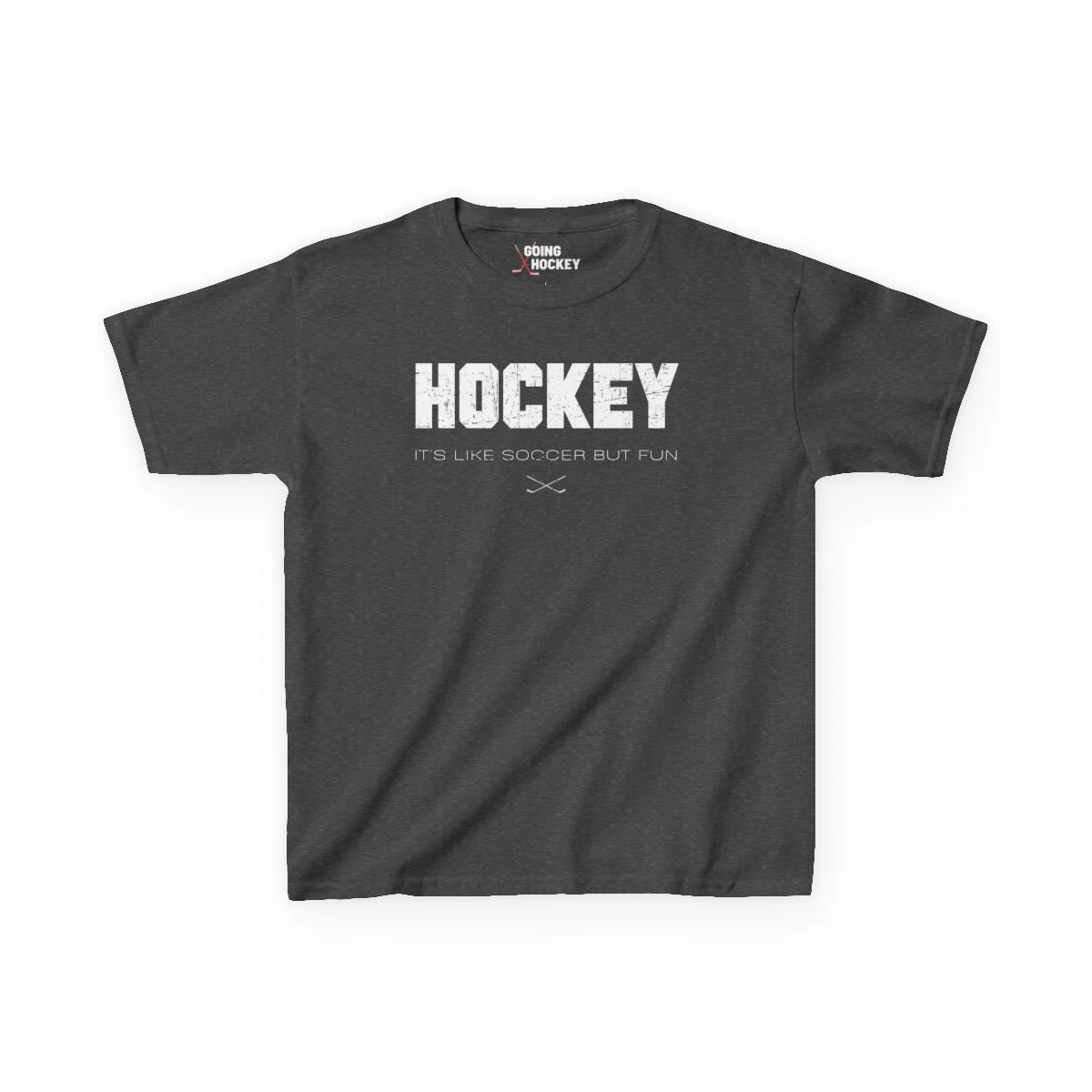 Funny Kids Hockey T-Shirt - It's Like Soccer But Fun Kids Hockey Shirt - Image 8