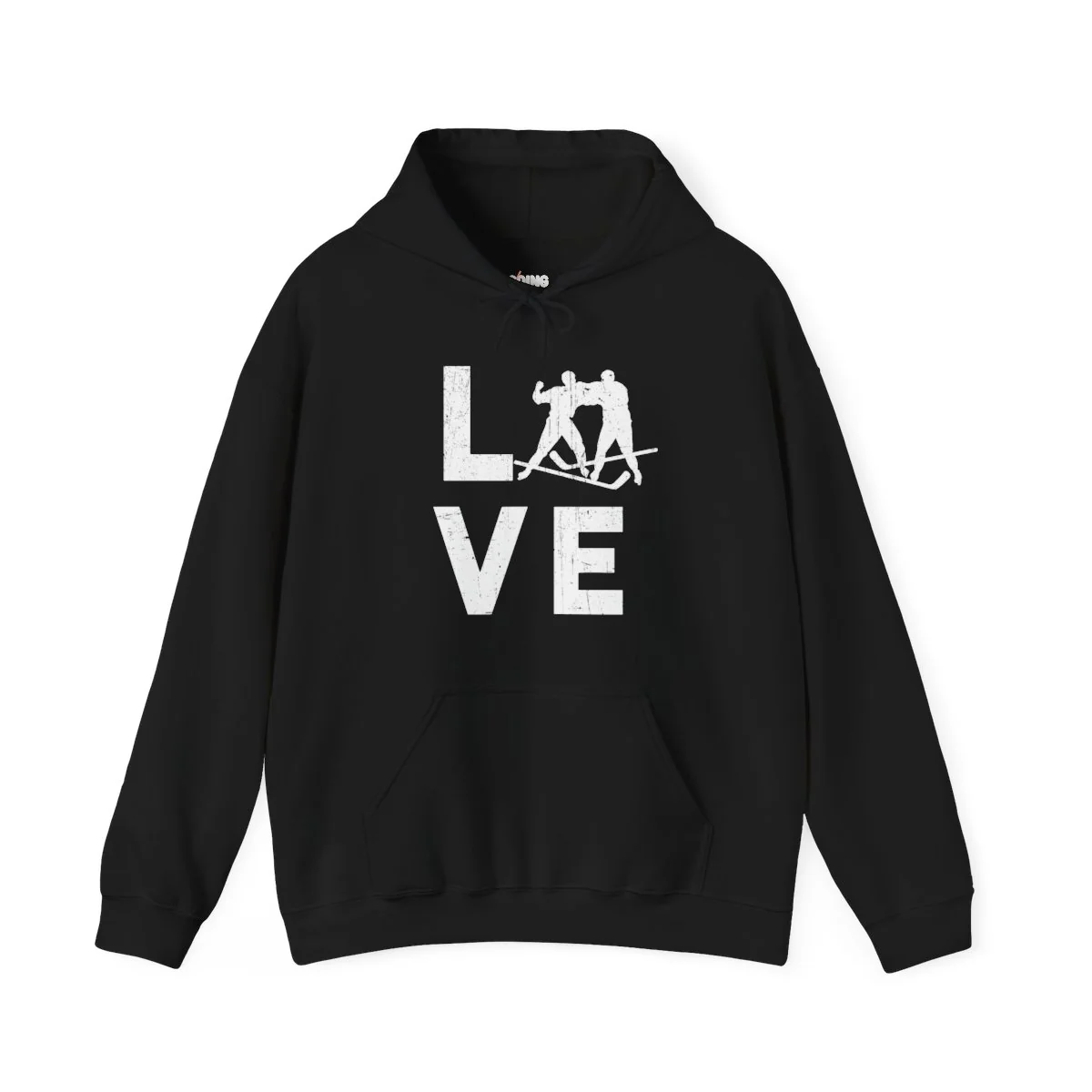 Funny Hockey Hoodie - Love Unisex Hockey Hoodie - Image 3