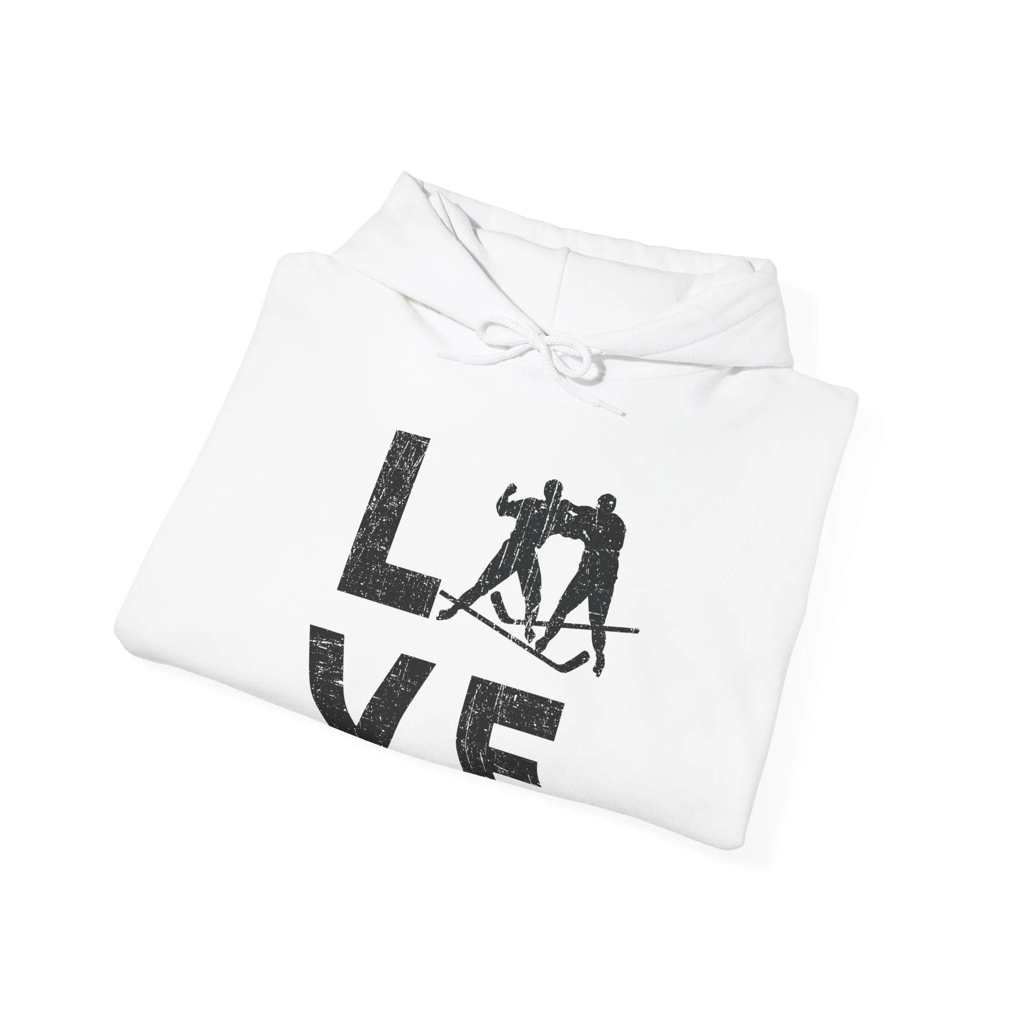 Funny Hockey Hoodie - Love Unisex Hockey Hoodie - Image 6