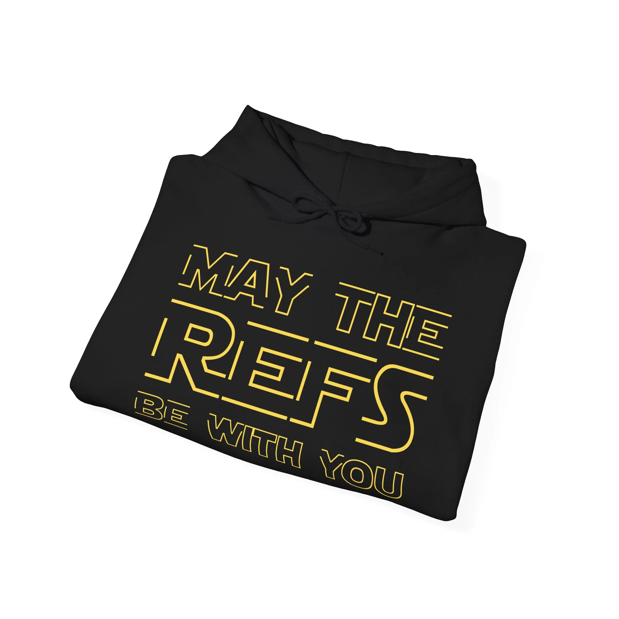 Funny Hockey Hoodie - May The Refs Be With You Unisex Hockey Hoodie - Image 3
