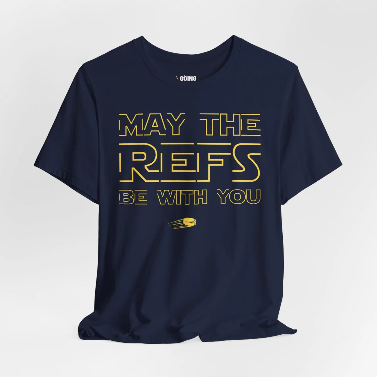 Funny Hockey T-Shirt - May The Refs Be With You Unisex Hockey Shirt - Image 9