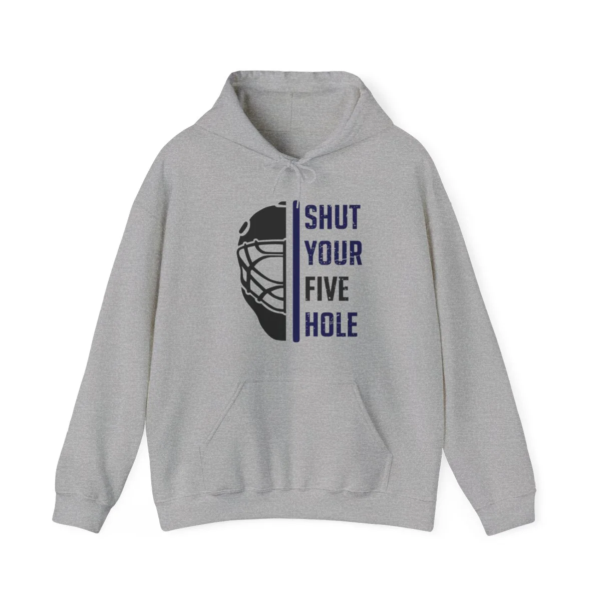 Funny Hockey Hoodie - Shut Your Five Hole Unisex Hockey Hoodie - Image 3