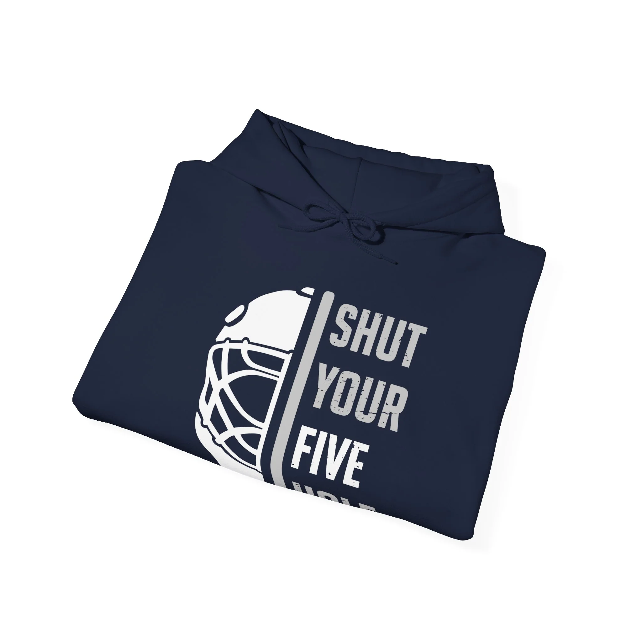 Funny Hockey Hoodie - Shut Your Five Hole Unisex Hockey Hoodie - Image 6