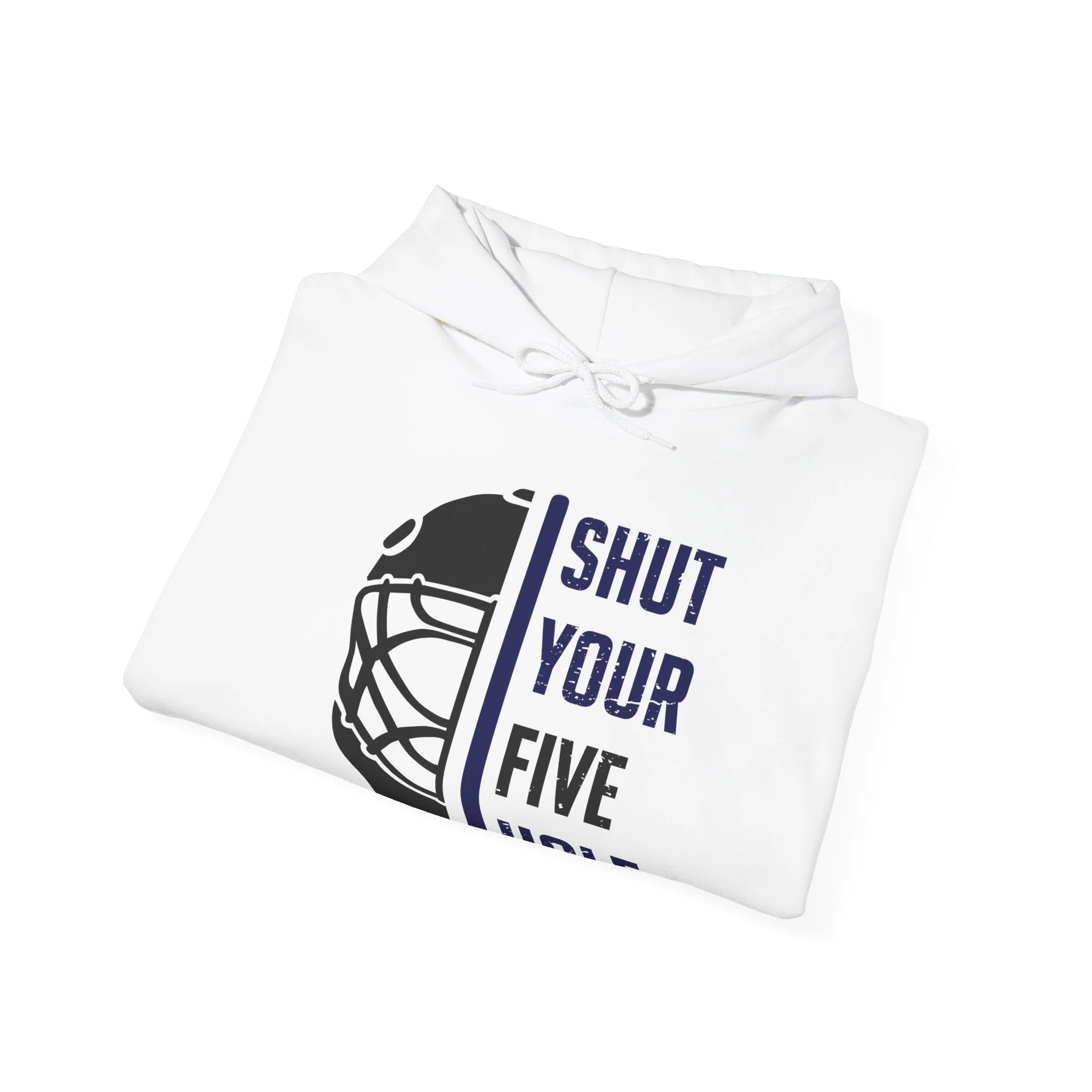 Funny Hockey Hoodie - Shut Your Five Hole Unisex Hockey Hoodie - Image 8