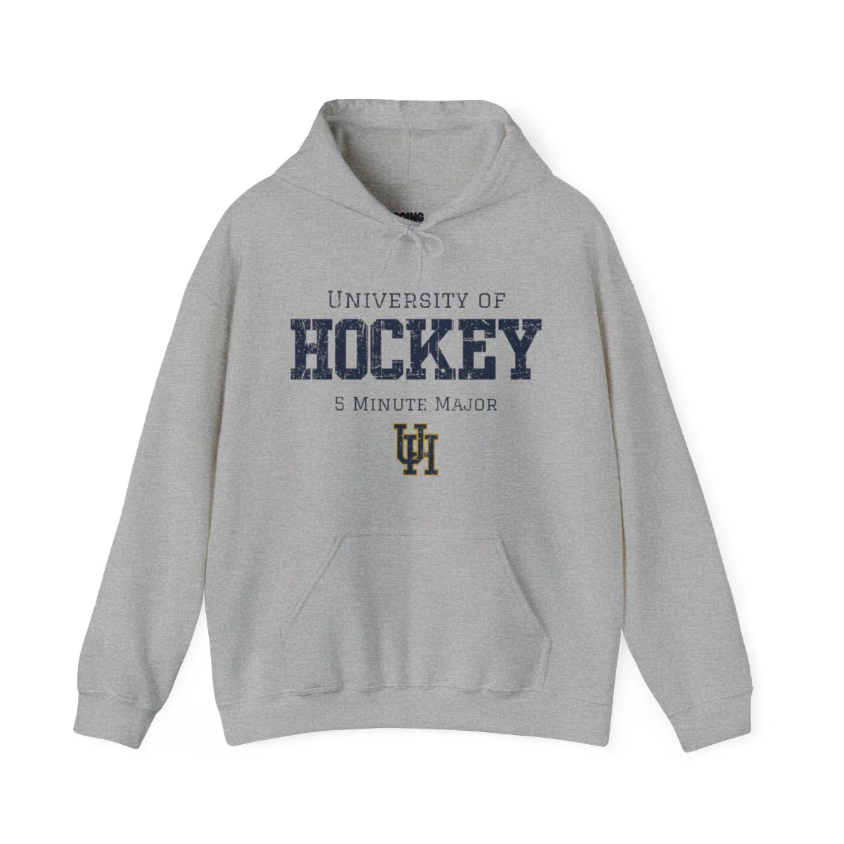 Funny Hockey Hoodie - University of Hockey 5 Minute Major Unisex Hockey Hoodie - Image 3