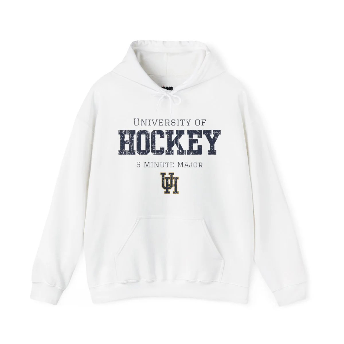 Funny Hockey Hoodie - University of Hockey 5 Minute Major Unisex Hockey Hoodie - Image 4