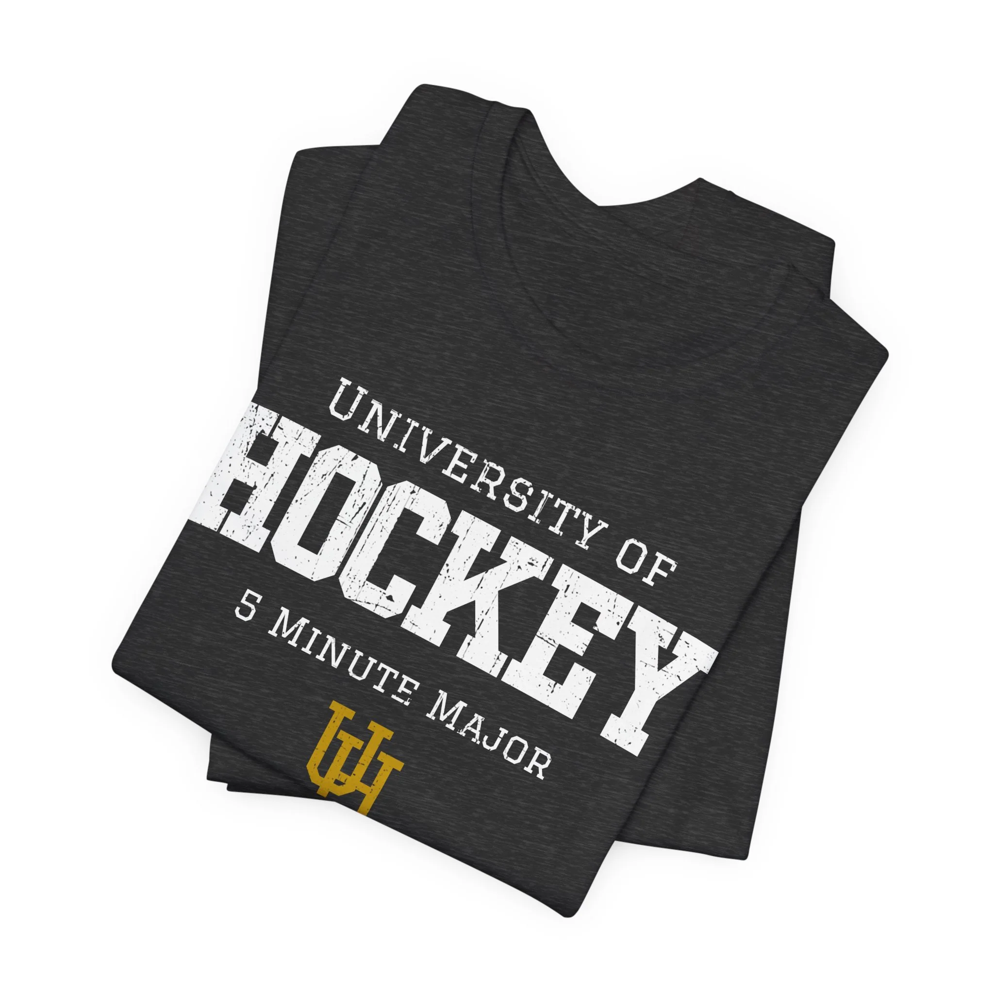 Funny Hockey T-Shirt - University Of Hockey 5 Minute Major Unisex Hockey Shirt - Image 18