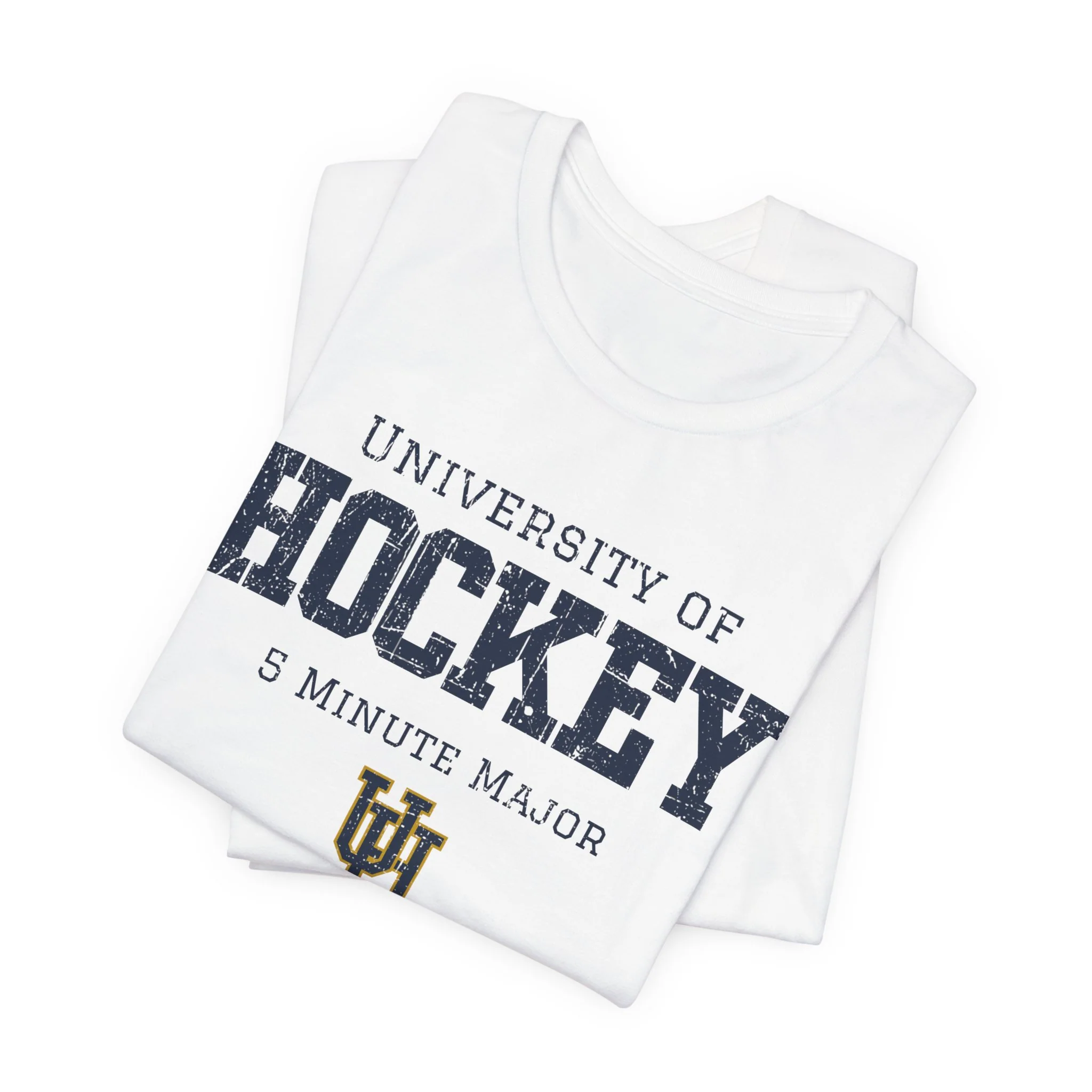Funny Hockey T-Shirt - University Of Hockey 5 Minute Major Unisex Hockey Shirt - Image 19